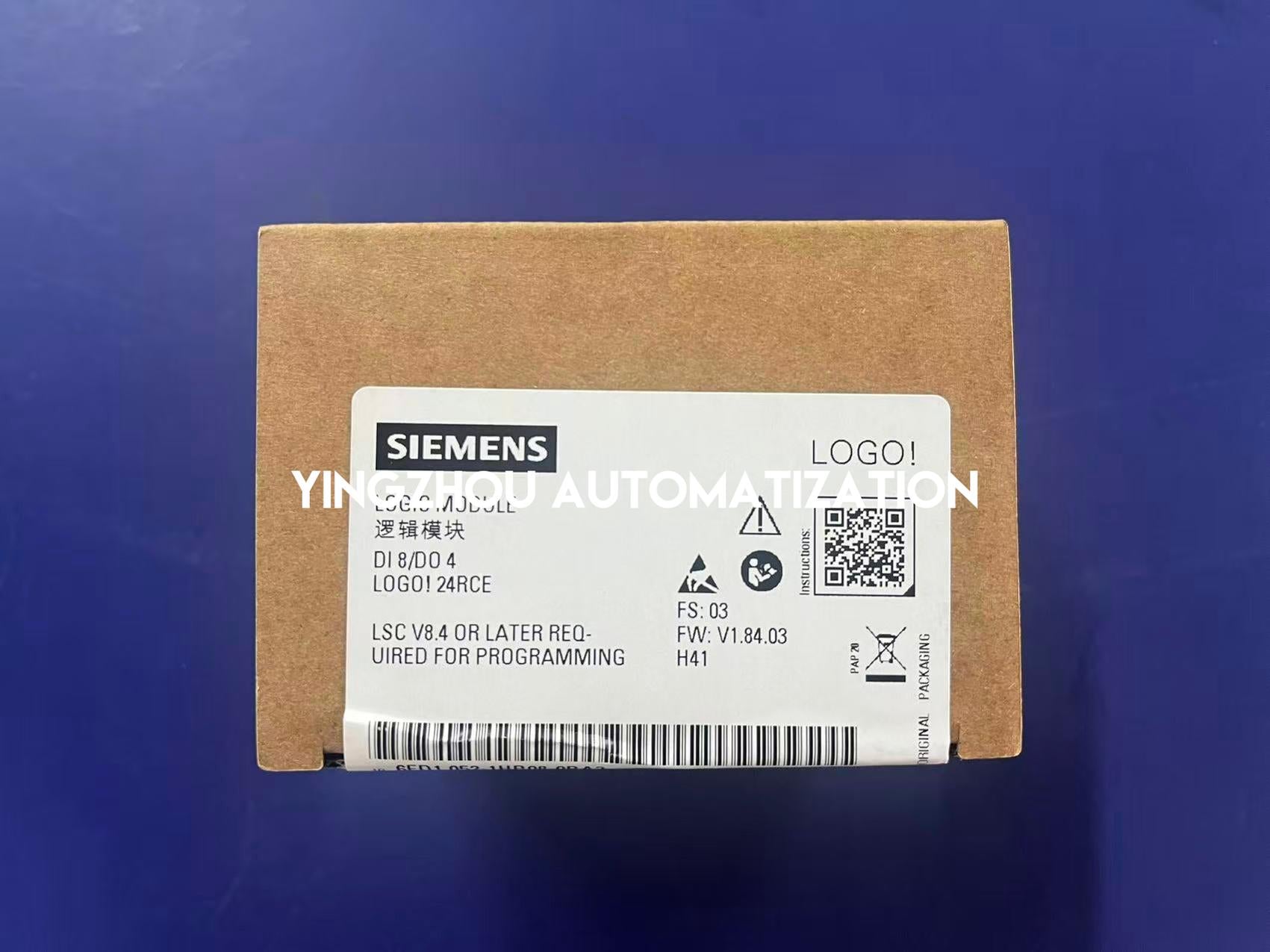 Siemens 6ED1052-1HB08-0BA2 LOGO! 24RCE | Logic Module | 24V AC/DC | 8 DI / 4 DO (Relay)-vezhoo