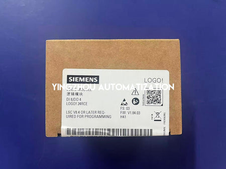 Siemens 6ED1052-1HB08-0BA2 LOGO! 24RCE | Logic Module | 24V AC/DC | 8 DI / 4 DO (Relay)-vezhoo