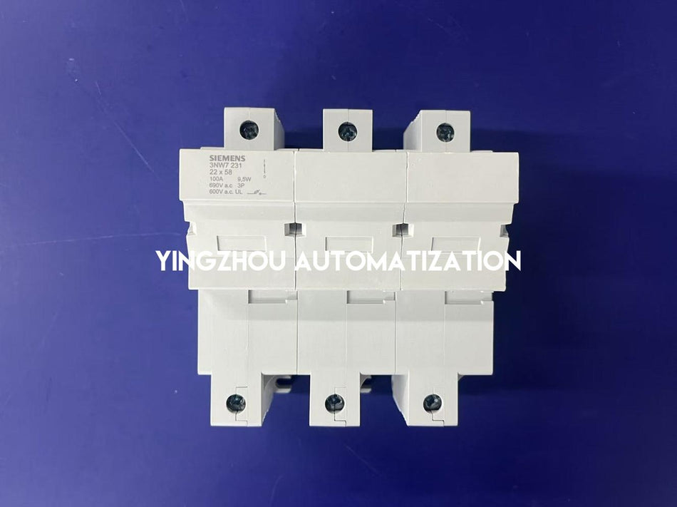 Siemens SENTRON 3-Pole Cylindrical Fuse Holder | $14 \times 51$ mm | 50A, 690V | 3NW7231-vezhoo