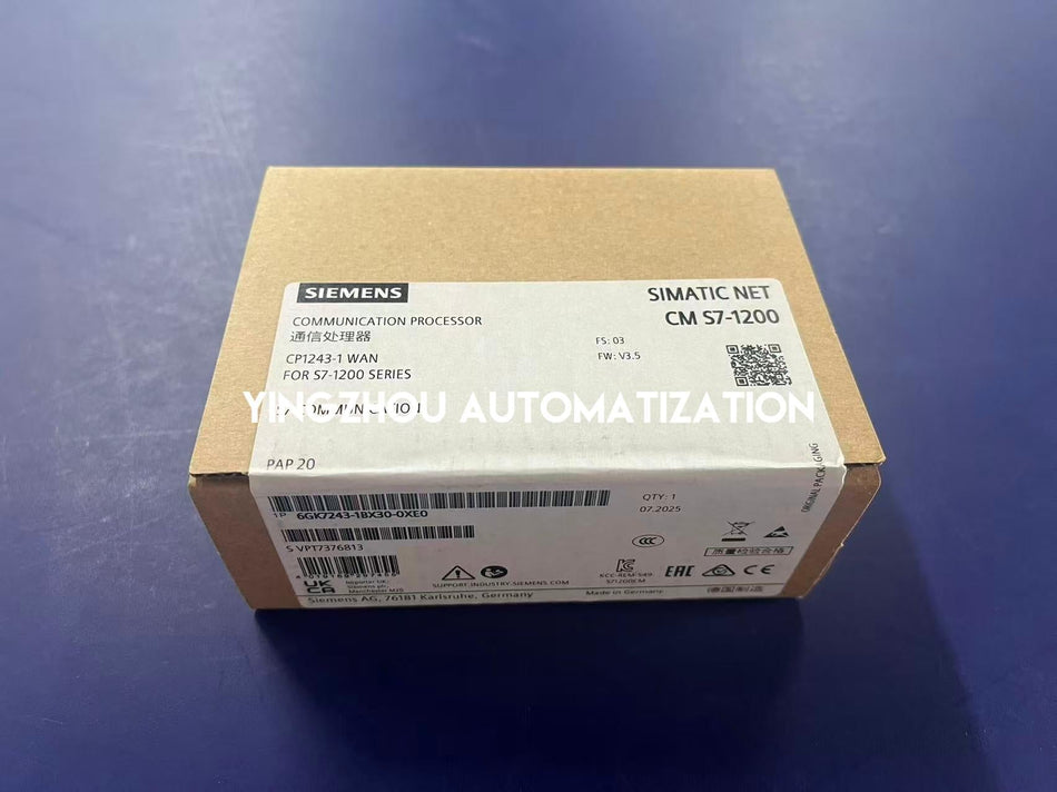 Siemens SIMATIC CP 1243-1 Communication Processor | S7-1200 Ethernet & Security | 6GK7243-1BX30-0XE0-vezhoo