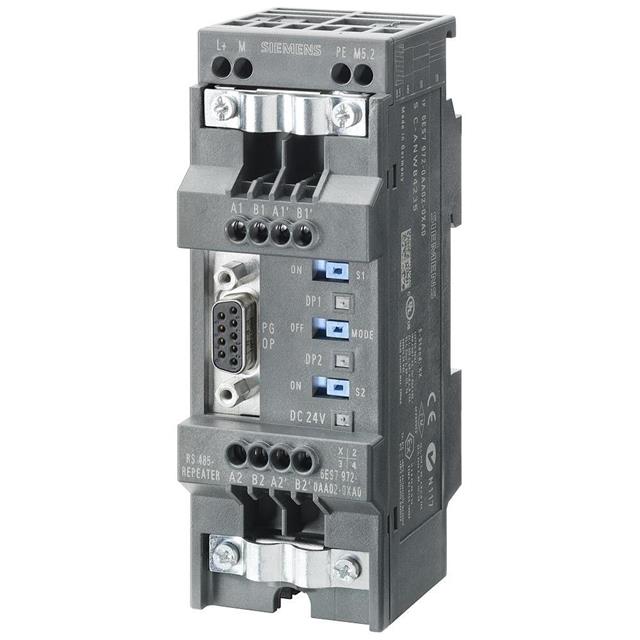 Siemens SIMATIC DP PROFIBUS RS 485 Repeater | 12 Mbit/s, IP20 | 6ES7972-0AA02-0XA0-vezhoo