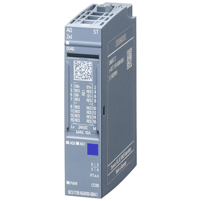 Siemens SIMATIC ET 200SP AQ 2xI | 2 Analog Outputs | Current (0/4-20mA) Basic | 6ES7135-6GB00-0BA1-vezhoo