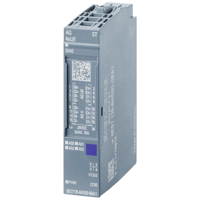 Siemens SIMATIC ET 200SP Analog Output Module | 4-Channel U/I ST | 6ES7135-6HD00-0BA1-vezhoo