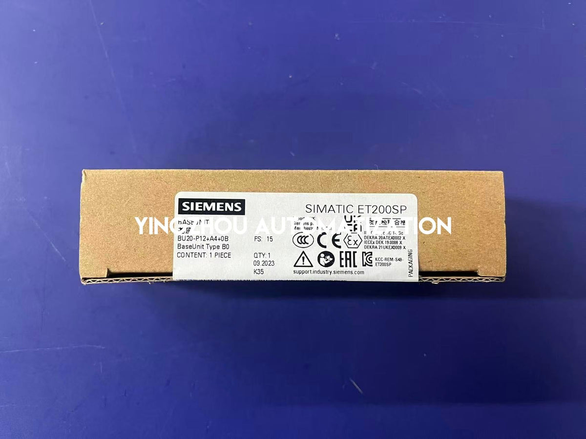 Siemens SIMATIC ET 200SP BaseUnit BU15-P16+A0+2B | Type A0 | 6ES7193-6BP20-0BB0-vezhoo