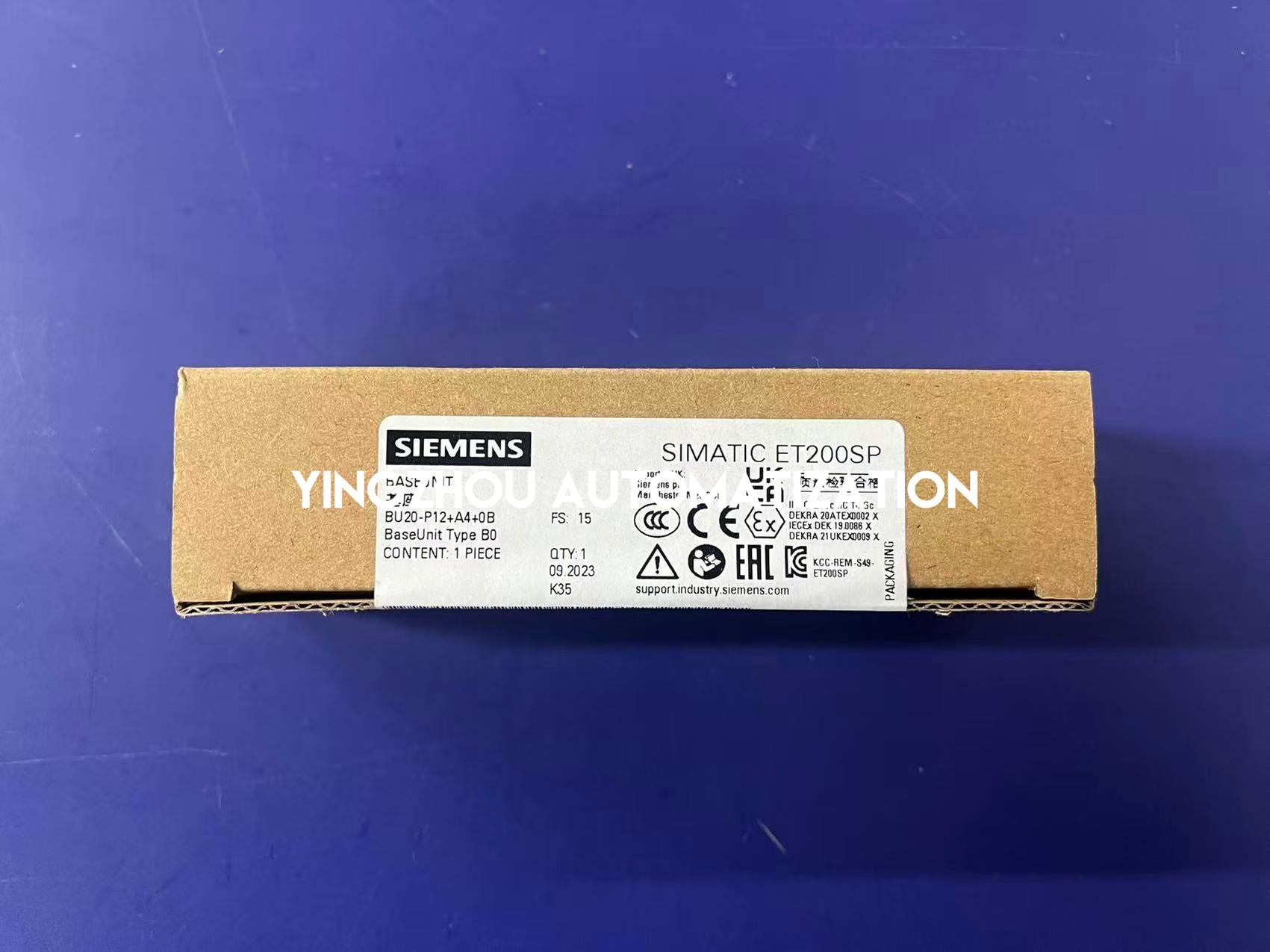 Siemens SIMATIC ET 200SP BaseUnit BU15-P16+A0+2B | Type A0 | 6ES7193-6BP20-0BB0-vezhoo