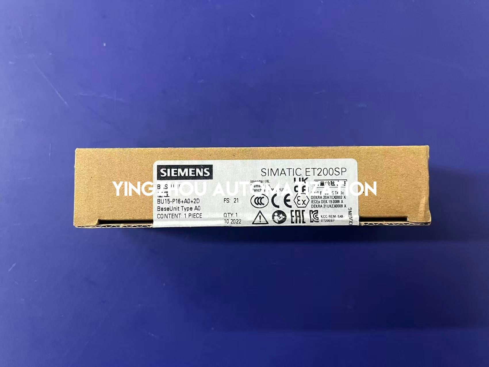 Siemens SIMATIC ET 200SP BaseUnit BU15-P16+A0+2D | Type A0 | 6ES7193-6BP00-0DA0-vezhoo