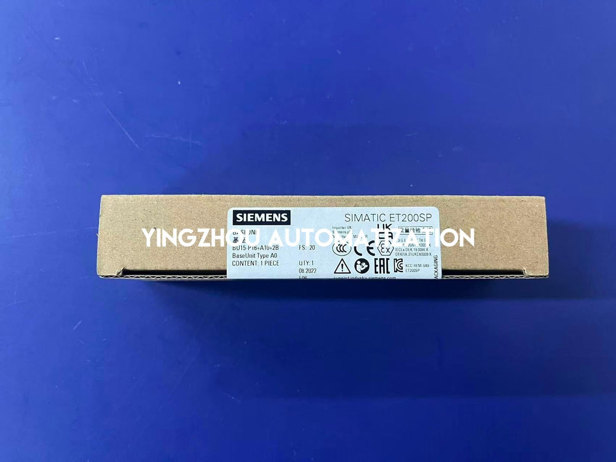Siemens SIMATIC ET 200SP BaseUnit BU15-P16+A10+2B | Type A0 | 6ES7193-6BP20-0BA0-vezhoo