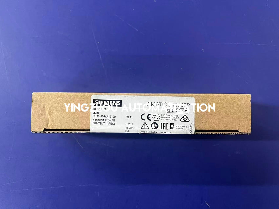 Siemens SIMATIC ET 200SP BaseUnit BU15-P16+A10+2D | Type A0 | 6ES7193-6BP20-0DA0-vezhoo