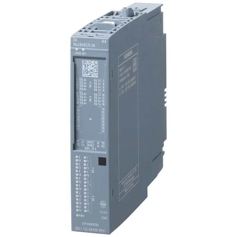 Siemens SIMATIC ET 200SP HA | 16-Channel Digital Output, 24V DC / 0.5A | 6DL1132-6BH00-0PH1-vezhoo
