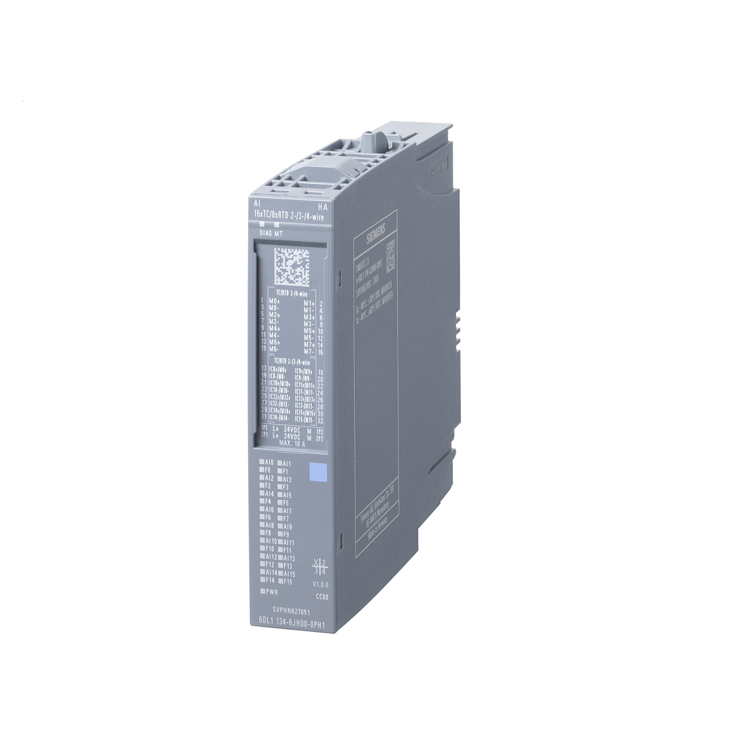 Siemens SIMATIC ET 200SP HA | 16-Channel Thermocouple / 8-Channel RTD | 6DL1134-6JH00-0PH1-vezhoo