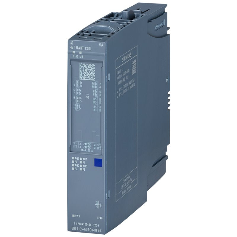Siemens SIMATIC ET 200SP HA | 8-Channel Analog Output, HART | 6DL1135-6UD00-0PK0-vezhoo