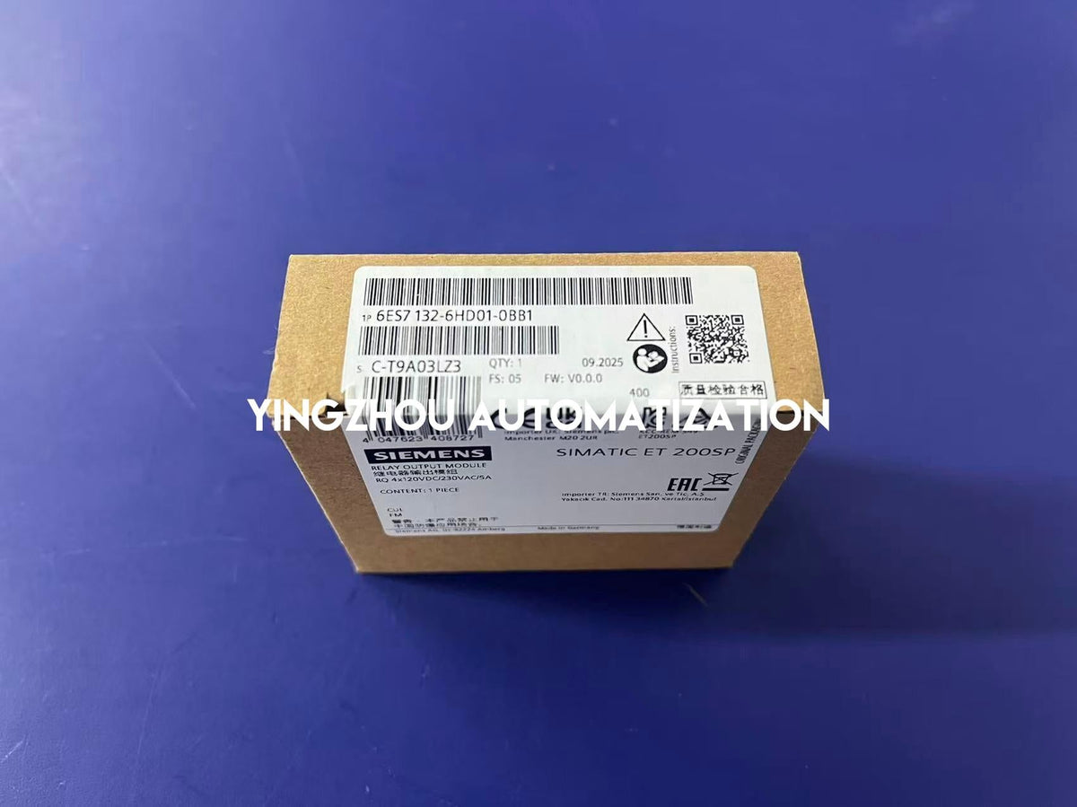 Siemens SIMATIC ET 200SP Relay Module | 4-Channel, 5A NO, 230V AC | 6ES7132-6HD01-0BB1-vezhoo
