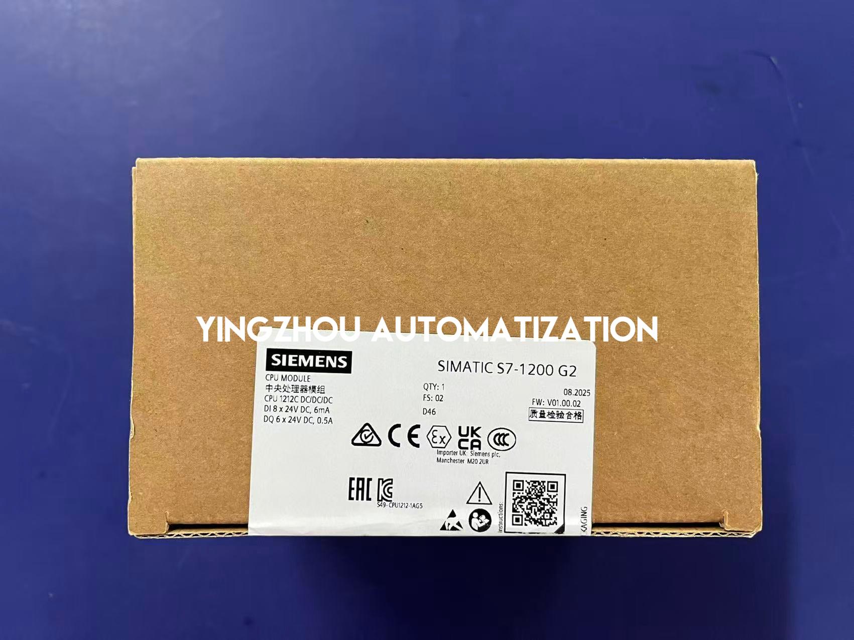 Siemens SIMATIC S7-1200 CPU 1212C | DC/DC/DC | 8 DI, 6 DO, 2 AI | 6ES7212-1AG50-0XB0-vezhoo