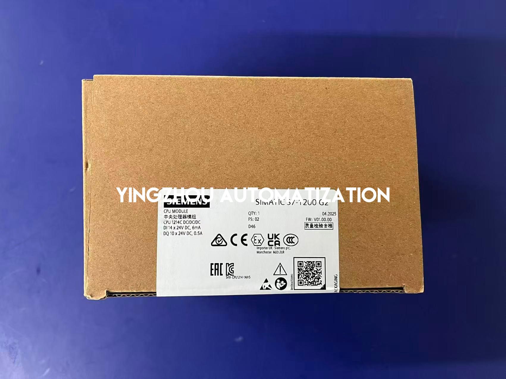 Siemens SIMATIC S7-1200 CPU 1214C | DC/DC/DC | 14 DI, 10 DO, 2 AI | 6ES7214-1AH50-0XB0-vezhoo