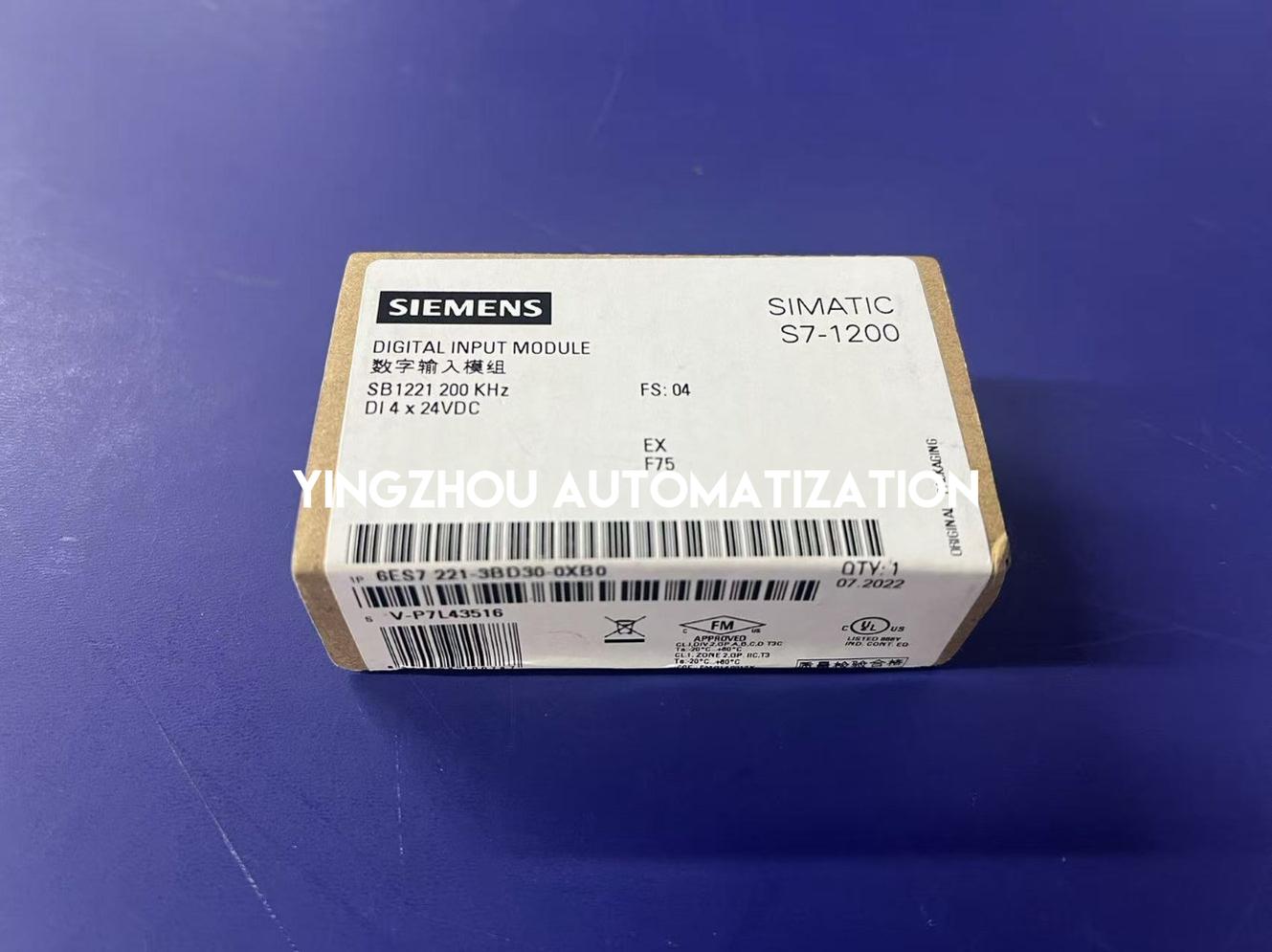 Siemens SIMATIC S7-1200 Signal Board SB 1221 | 4 DI, 24V DC, 200kHz | 6ES7221-3BD30-0XB0-vezhoo