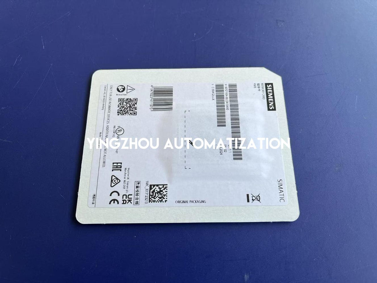 Siemens SIMATIC S7 Memory Card | 4 MB Flash | For S7-1200/1500 | 6ES7954-8LC04-0AA0-vezhoo