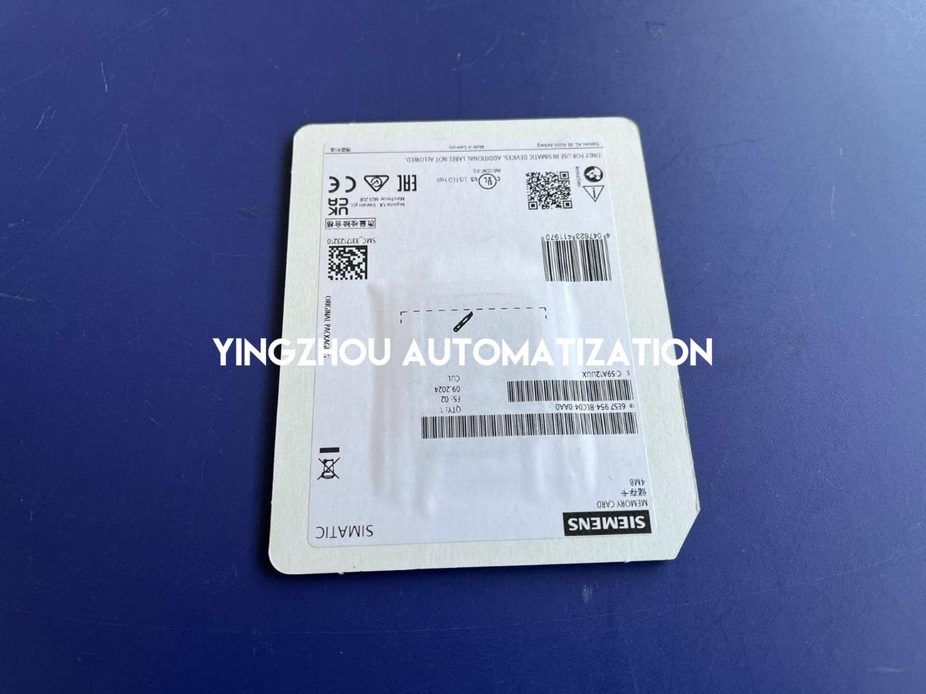 Siemens SIMATIC S7 Memory Card | 4 MB Flash | For S7-1200/1500 | 6ES7954-8LC04-0AA0-vezhoo