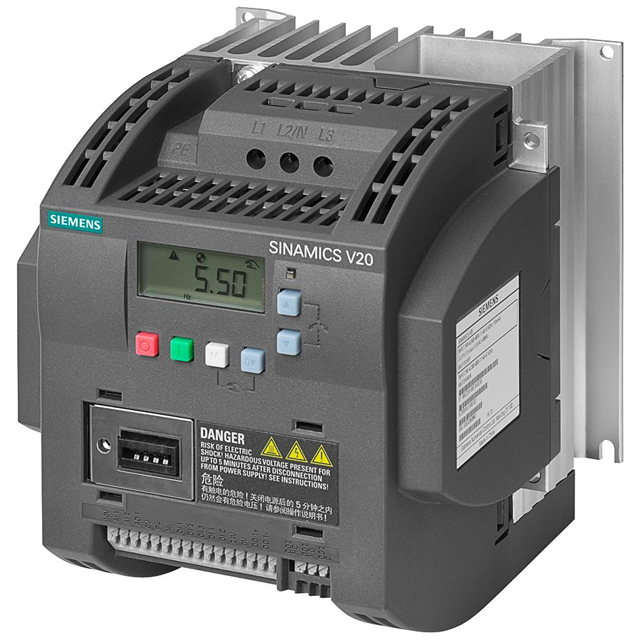 Siemens SINAMICS V20 VFD | 3.0 kW (4.0 HP), 3AC 380-480V, Unfiltered | 6SL3210-5BE23-0UV0-vezhoo