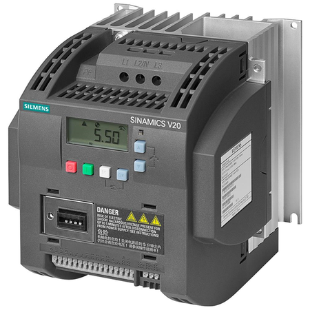 Siemens SINAMICS V20 VFD | 3.0 kW (4.0 HP), 3AC 380-480V, Unfiltered | 6SL3210-5BE23-0UV0-vezhoo