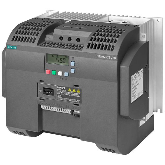 Siemens SINAMICS V20 VFD | 7.5 kW (10 HP), 3AC 380-480V, Unfiltered | 6SL3210-5BE27-5UV0-vezhoo