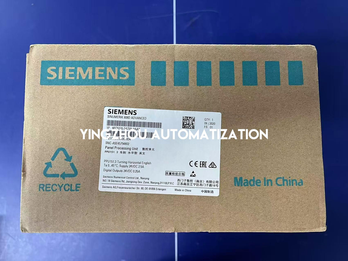 Siemens SINUMERIK 840D SL NX10.3 Control Extension | 3-Axis Drive Expansion | 6FC5370-3AT03-0AA0-vezhoo