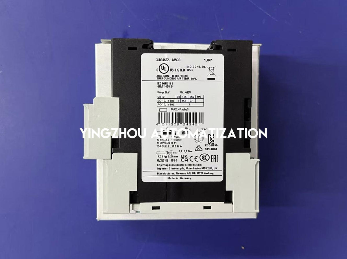 Siemens SIRIUS Digital Voltage Monitoring Relay | 0.1V - 60V AC/DC | LCD Display | 3UG4632-1AW30-vezhoo