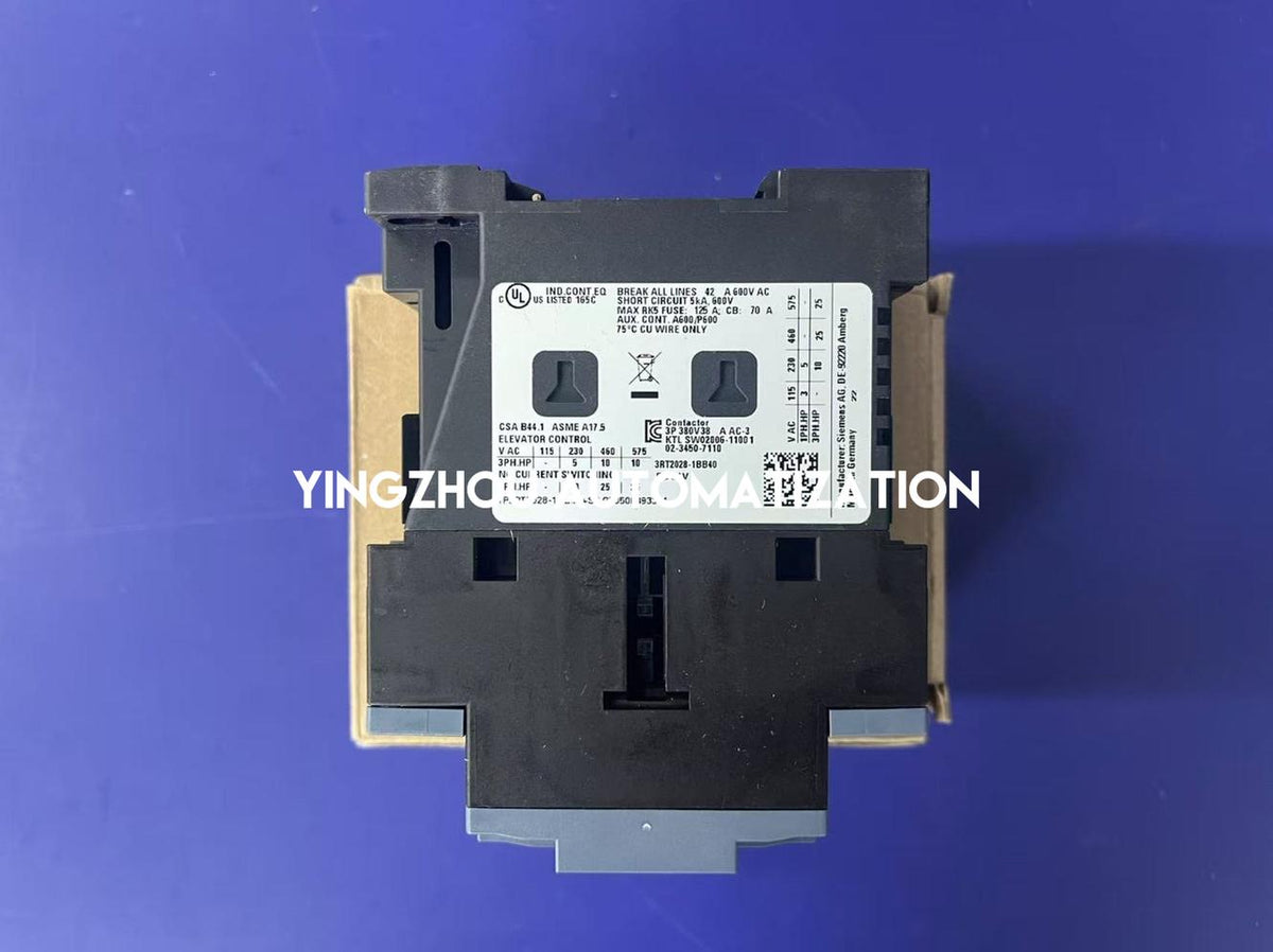 Siemens SIRIUS Power Contactor | 18.5kW (40A), 24V DC Coil | 3-Pole, 1NO+1NC | 3RT2028-1BB40-vezhoo