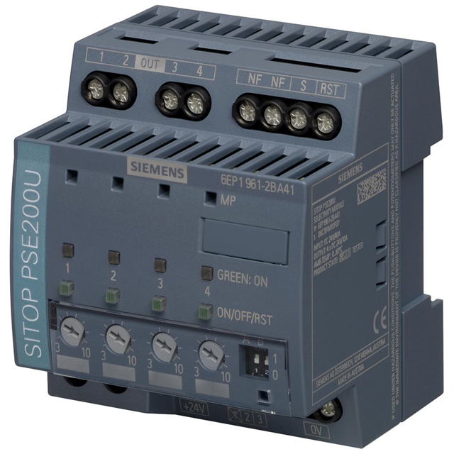 Siemens SITOP PSE200U Selectivity Module | 4-Channel, 3-10A Adjustable | 6EP1961-2BA41-vezhoo