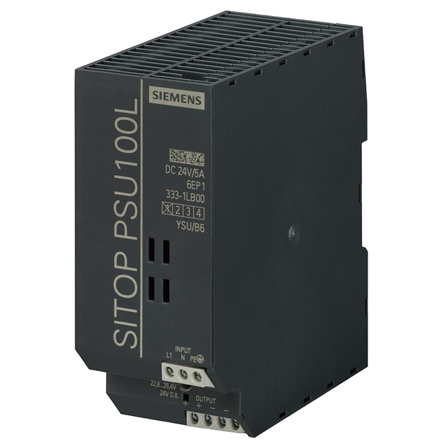 Siemens SITOP PSU100L Power Supply | 24V DC, 5A, Single-Phase | 6EP1333-1LB00-vezhoo