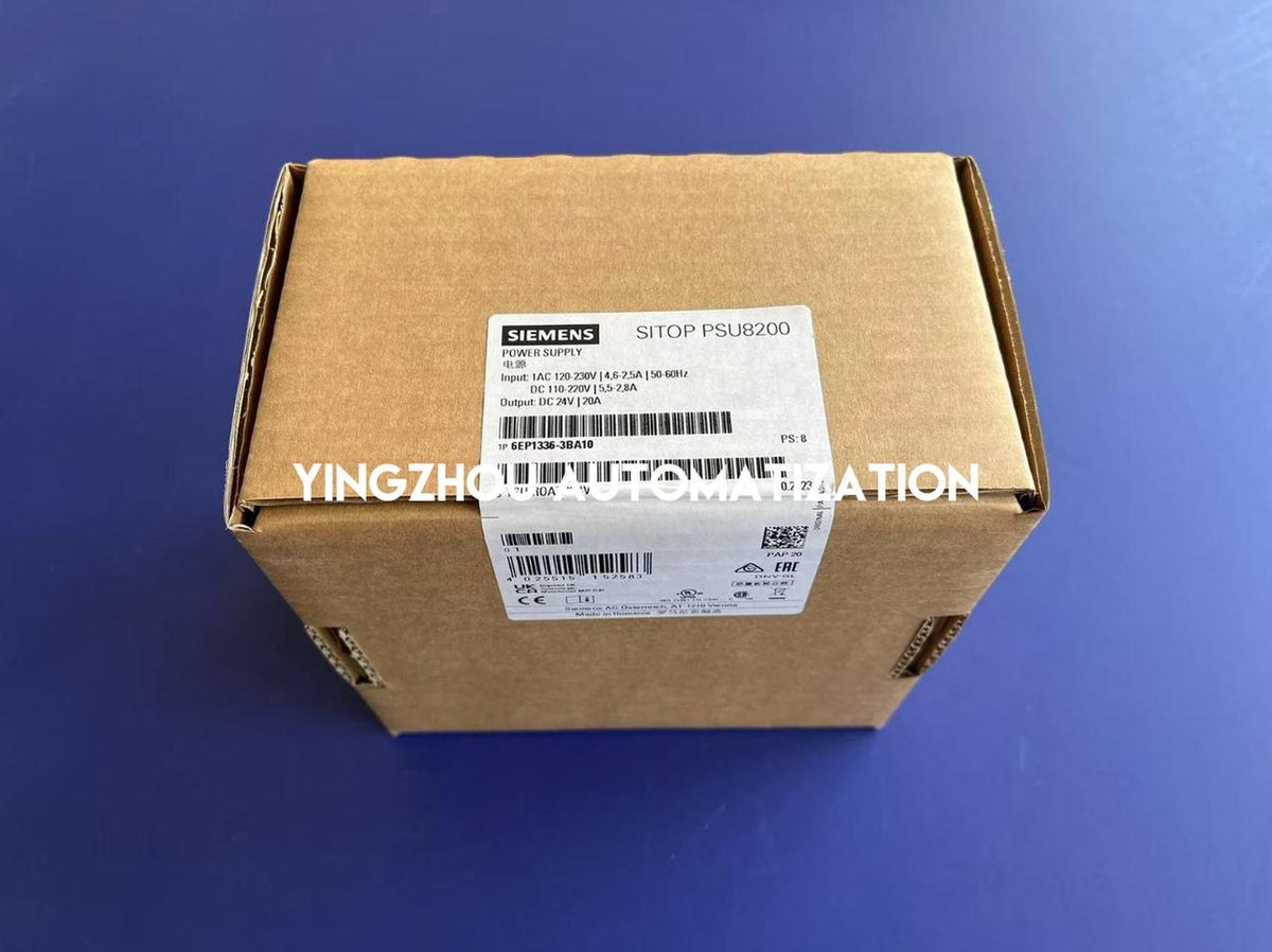 Siemens SITOP PSU8200 Power Supply | 24V DC, 20A, 1-Phase AC | 6EP1336-3BA10-vezhoo