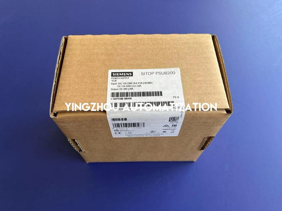 Siemens SITOP PSU8200 Power Supply | 24V DC, 20A, 1-Phase AC | 6EP1336-3BA10-vezhoo