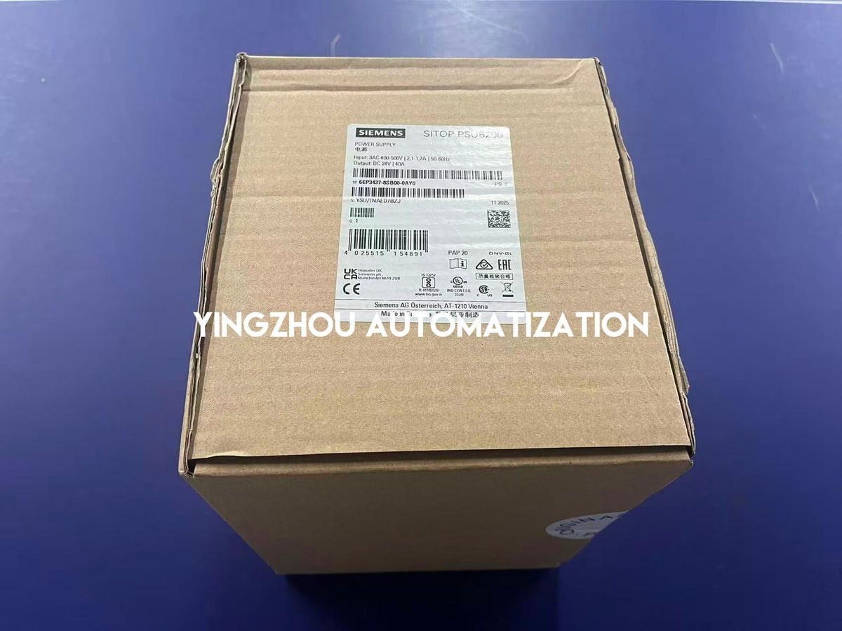 Siemens SITOP PSU8200 Power Supply | 24V DC / 40A | 3-Phase AC Input | 6EP3437-8SB00-0AY0-vezhoo