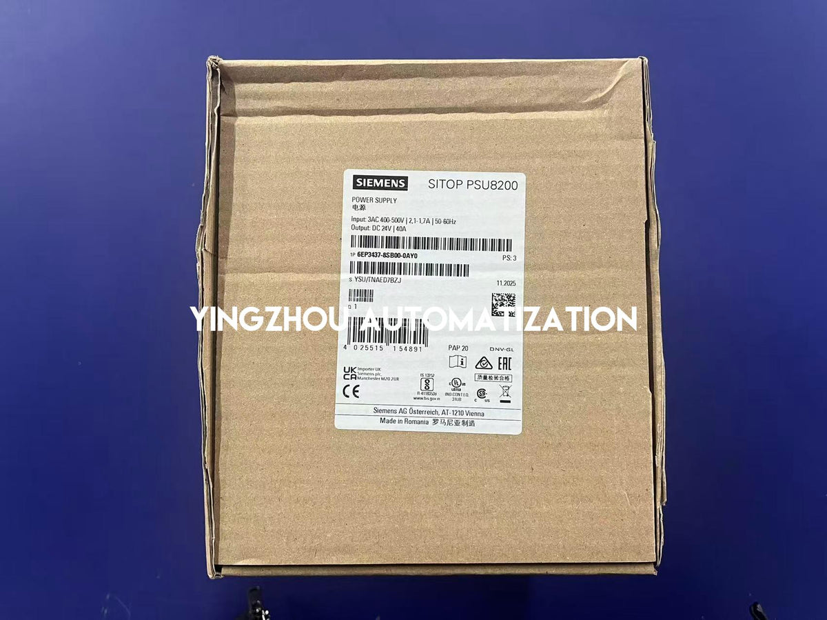 Siemens SITOP PSU8200 Power Supply | 24V DC / 40A | 3-Phase AC Input | 6EP3437-8SB00-0AY0-vezhoo