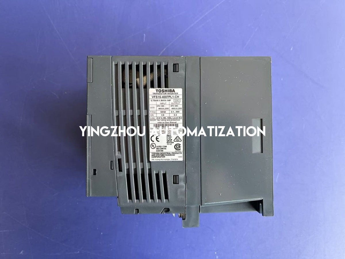 Toshiba VF-S15 VFD VFS15-4007PL1-CH | 1 HP, 3-Phase 480V, 0.75kW, IP20-vezhoo