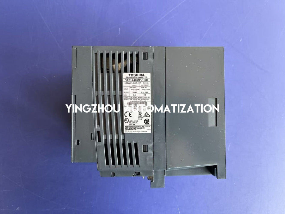 Toshiba VF-S15 VFD VFS15-4007PL1-CH | 1 HP, 3-Phase 480V, 0.75kW, IP20-vezhoo