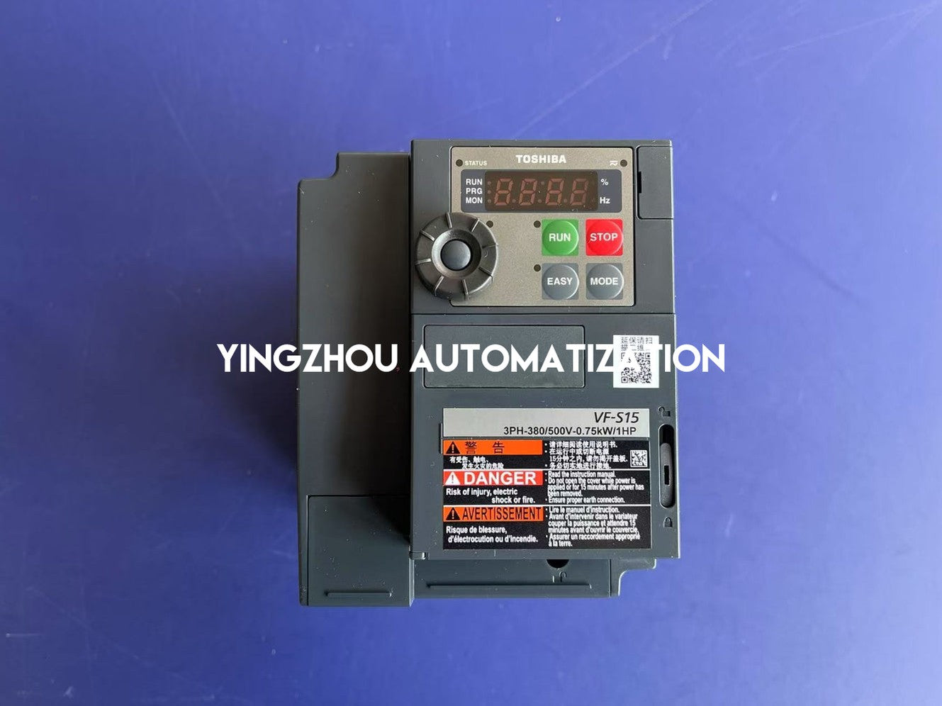 Toshiba VF-S15 VFD VFS15-4007PL1-CH | 1 HP, 3-Phase 480V, 0.75kW, IP20-vezhoo