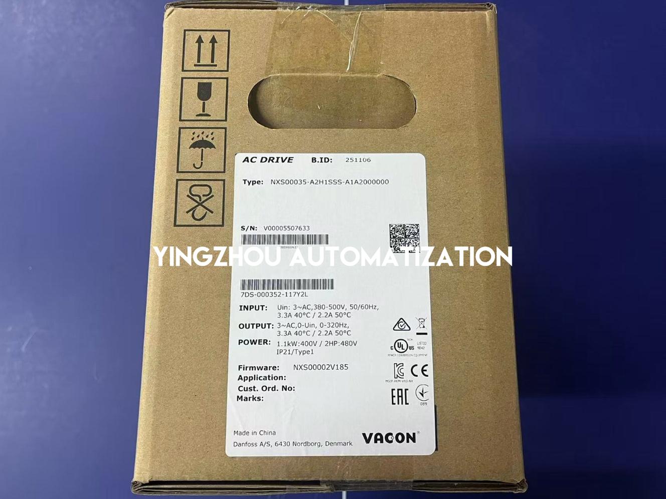 Vacon NXS00035-A2H1SSS-A1A2000000 VFD 1.1kW 1.5HP | 3-Phase 380-500V | Brand New Original Genuine-vezhoo