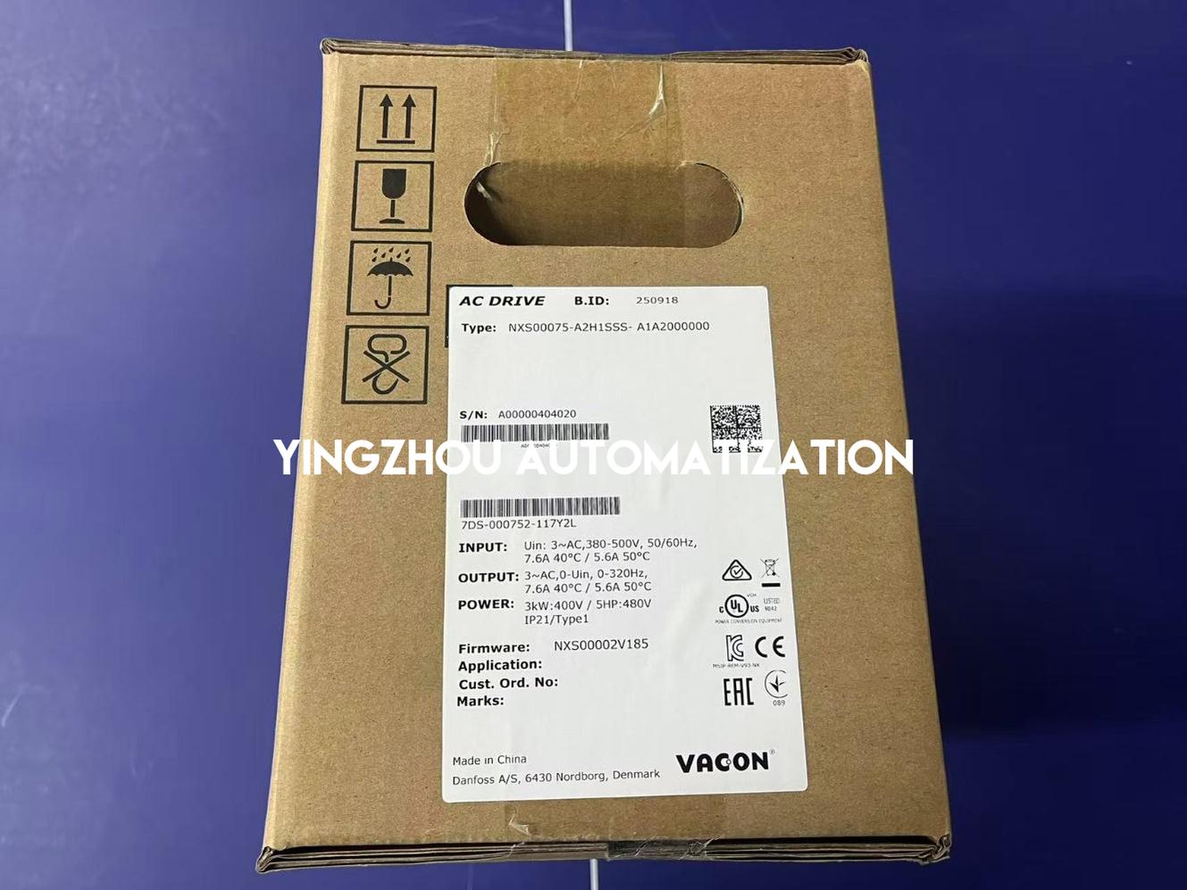Vacon NXS00075-A2H1SSS-A1A2000000 VFD 3.0kW 4.0HP | 3-Phase 380-500V | Industrial AC Drive | Brand New Original Genuine-vezhoo