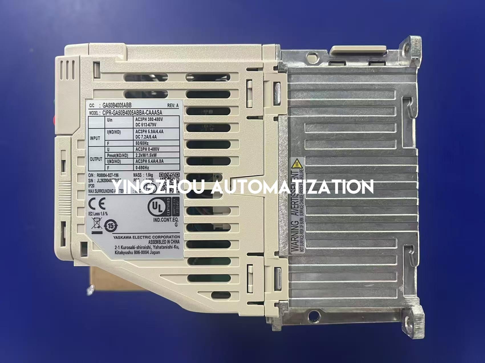 Yaskawa GA500 Industrial AC Drive | 1.5kW (2.0HP) 400V 3-Phase | CIPR-GA50B4005ABBA Micro VFD | Brand New Original-vezhoo
